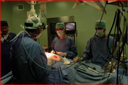 Sala urologica: intervento a cielo aperto