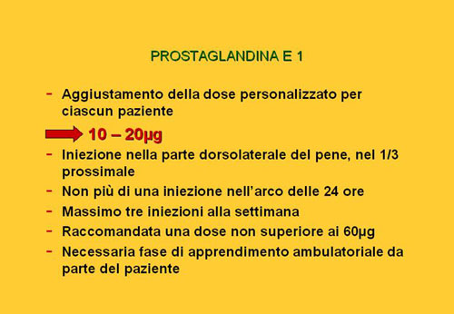 Trattamenti di 2° livello — Disfunzione erettile