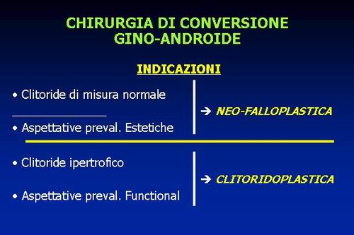 la clitoridopessia alla base del neo pene (sec.Austoni 1990) — Disturbi di Genere